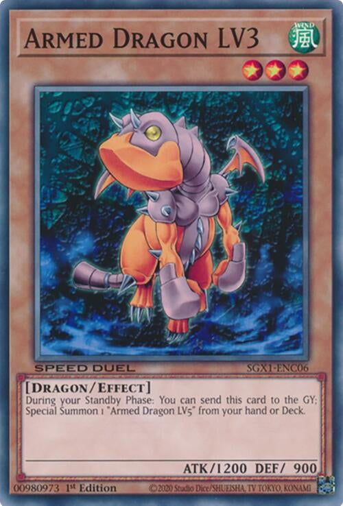 Armed Dragon LV3 (106) - YuGiOh Single