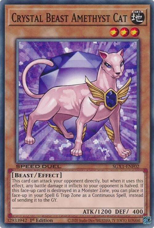 Crystal Beast Amethyst Cat (102) - YuGiOh Single