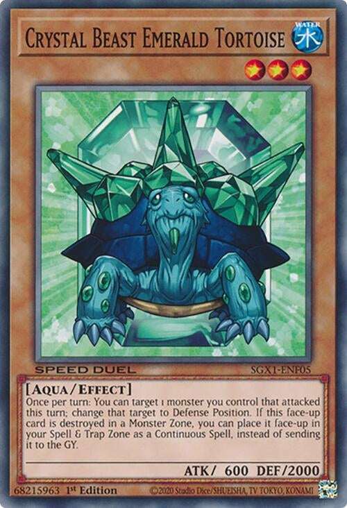 Crystal Beast Emerald Tortoise (105) - YuGiOh Single