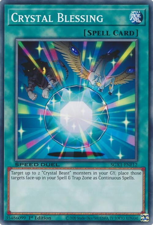 Crystal Blessing (112) - YuGiOh Single