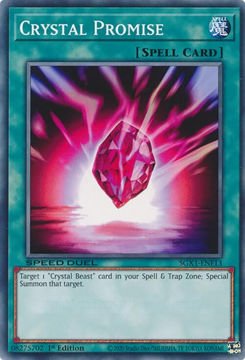 Crystal Promise (113) - YuGiOh Single