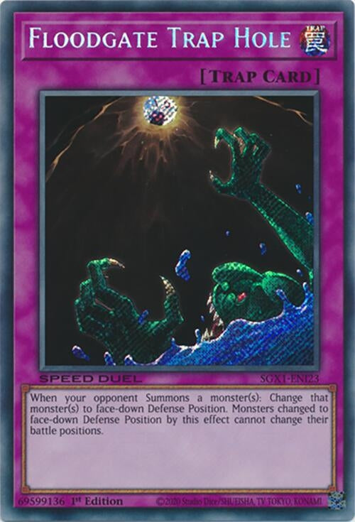 Floodgate Trap Hole (Secret Rare) (123) - YuGiOh Single