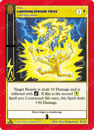 Lightning Strikes Twice (5) (WILFE-RE) - MetaZoo Single