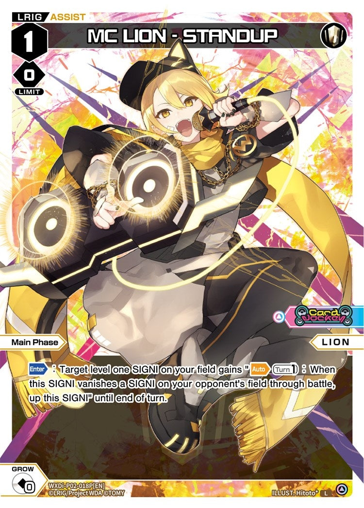 MC LION - STANDUP (Parallel Foil) (2018) [WXDi-P02] - WIXOSS Single