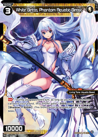 White Betta Phantom Aquatic Beast (Parallel Foil) (2054) [WXDi-P02] - WIXOSS Single