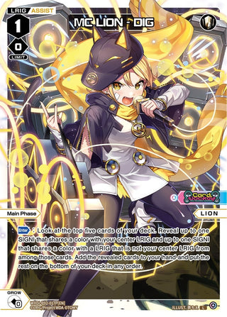 MC LION - DIG (Parallel Foil) (2017) [WXDi-P02] - WIXOSS Single