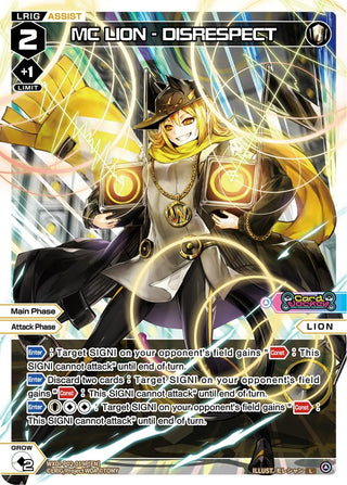 MC LION - DISRESPECT (Parallel Foil) (2019) [WXDi-P02] - WIXOSS Single