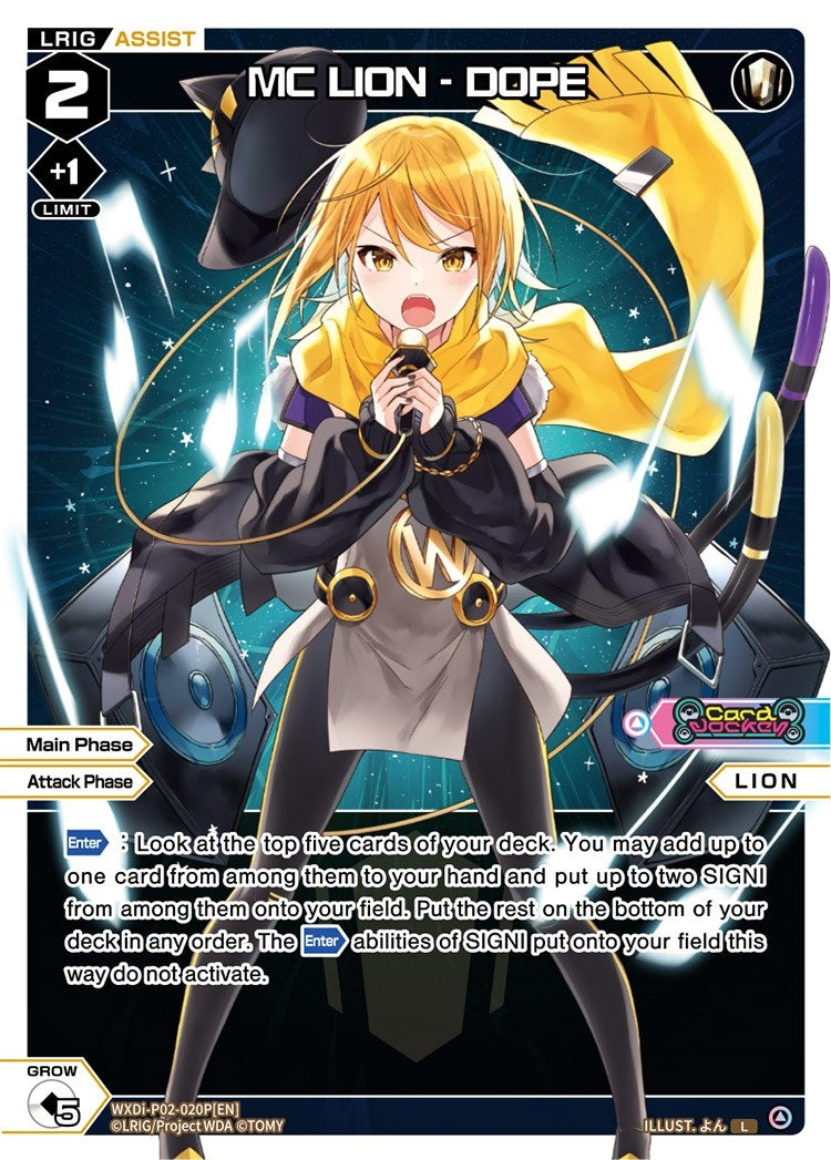 MC LION - DOPE (Parallel Foil) (2020) [WXDi-P02] - WIXOSS Single