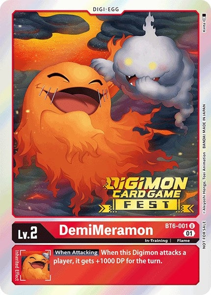 DemiMeramon (Digimon Card Game Fest 2022) (6001) [BT06] - Digimon Card Game Single