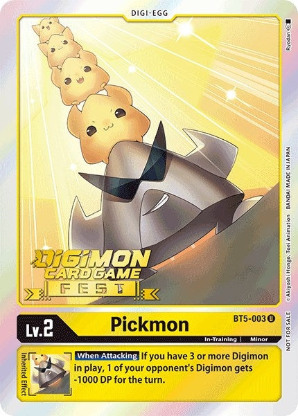 Pickmon (Digimon Card Game Fest 2022) (5003) [BT05] - Digimon Card Game Single