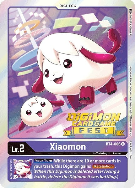 Xiaomon (Digimon Card Game Fest 2022) (4006) [BT04] - Digimon Card Game Single