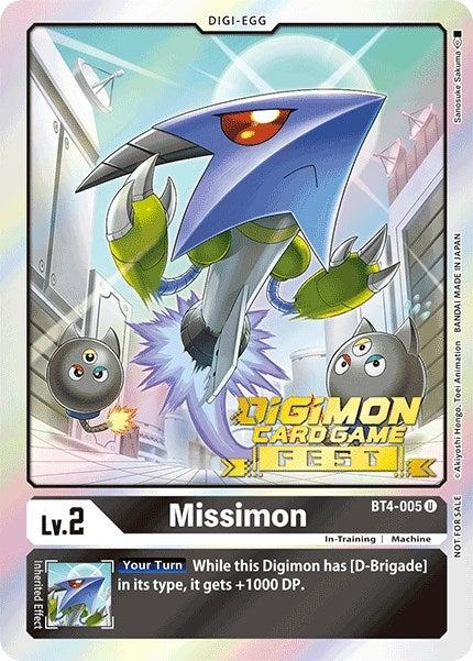 Missimon (Digimon Card Game Fest 2022) (4005) [BT04] - Digimon Card Game Single
