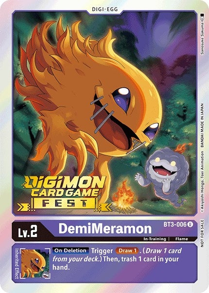 DemiMeramon (Digimon Card Game Fest 2022) (3006) [BT01-03] - Digimon Card Game Single