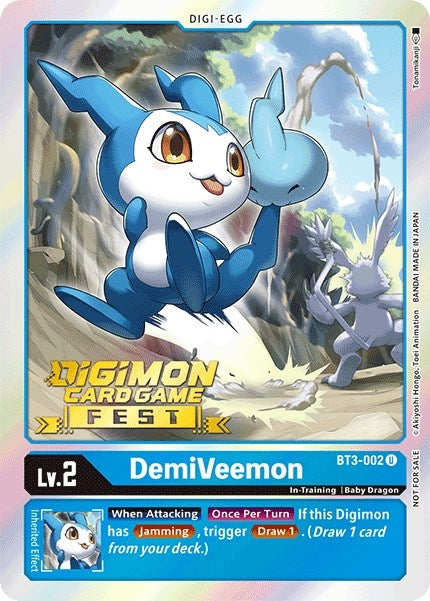DemiVeemon - BT3-002 (Digimon Card Game Fest 2022) (3002) [BT01-03] - Digimon Card Game Single