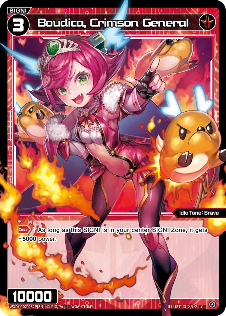 Boudica Crimson General (Parallel Foil) (2062) [WXDi-P02] - WIXOSS Single