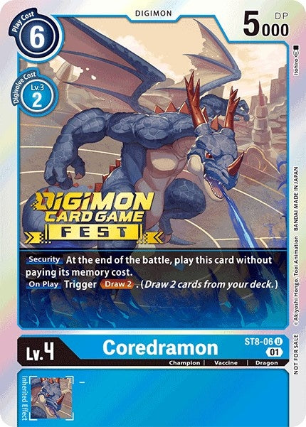 Coredramon (Digimon Card Game Fest 2022) (806) [ST-8] - Digimon Card Game Single