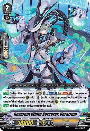Reverent White Sorcerer Veratrum (206) [VPR] - Cardfight Vanguard Single
