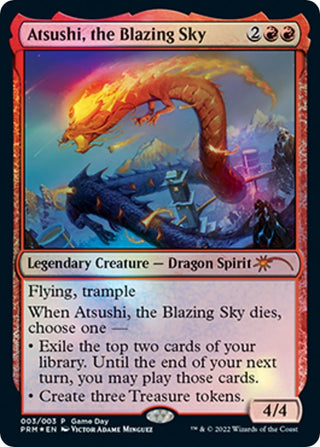 Atsushi the Blazing Sky (3) [GAME] - MTG Single