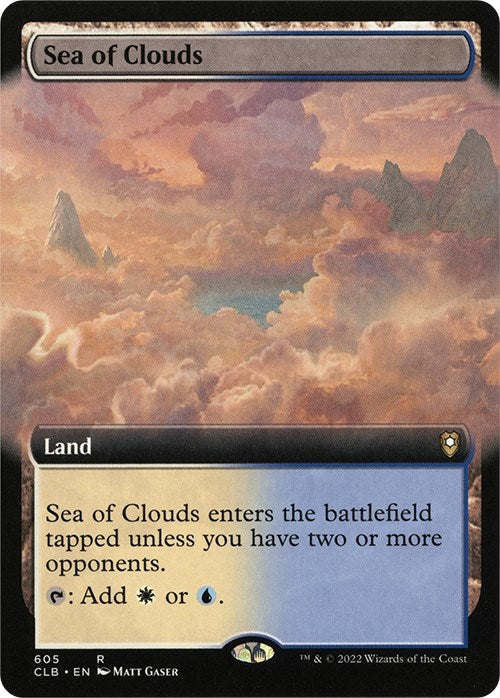Sea of Clouds (Extended Art) (605) [CLB] - MTG Single