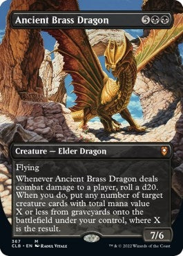 Ancient Brass Dragon (Borderless) (367) [CLB] - MTG Single