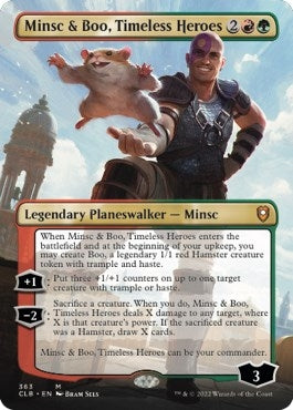 Minsc & Boo Timeless Heroes (Borderless) (363) [CLB] - MTG Single