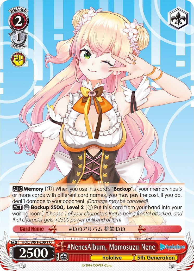 #NenesAlbum Momosuzu Nene (91091) [HOL/W91] - Weiss Schwarz Single
