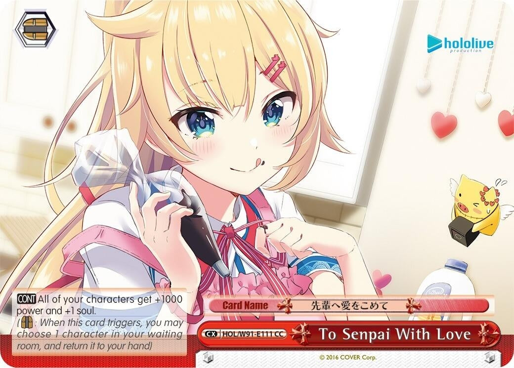 To Senpai With Love (91111) [HOL/W91] - Weiss Schwarz Single