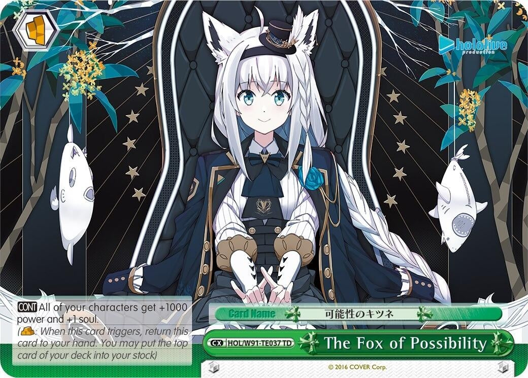 The Fox of Possibility (91037) [HOL/W91] - Weiss Schwarz Single