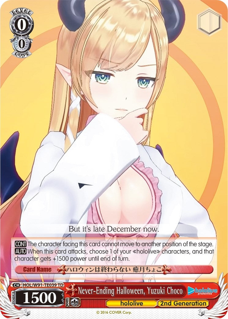 Never-Ending Halloween Yuzuki Choco (91039) [HOL/W91] - Weiss Schwarz Single