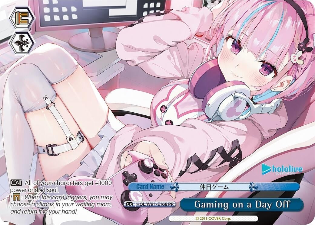 Gaming on a Day Off (PR) (91168) [HOL/W91] - Weiss Schwarz Single