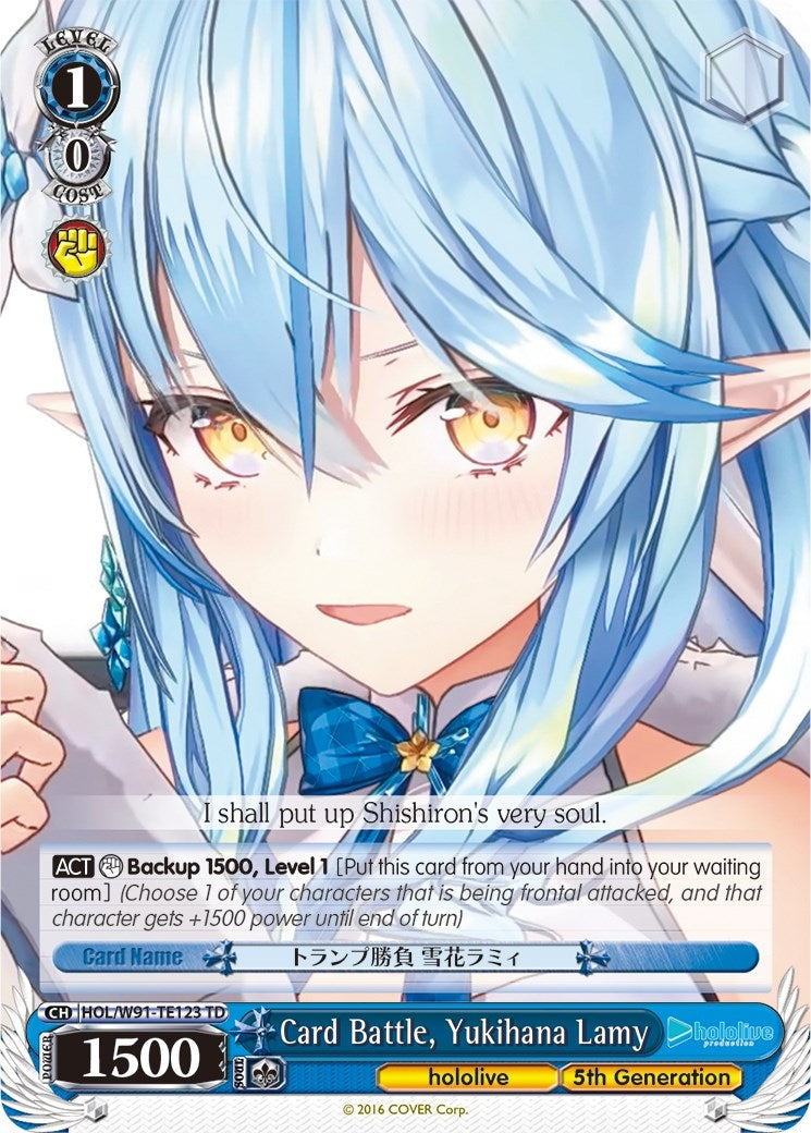 Card Battle Yukihana Lamy (91123) [HOL/W91] - Weiss Schwarz Single