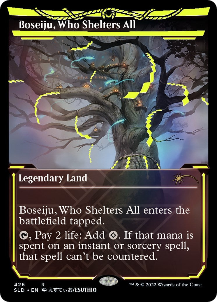 Boseiju Who Shelters All (Neon Yellow) (426) [SLD] - MTG Single