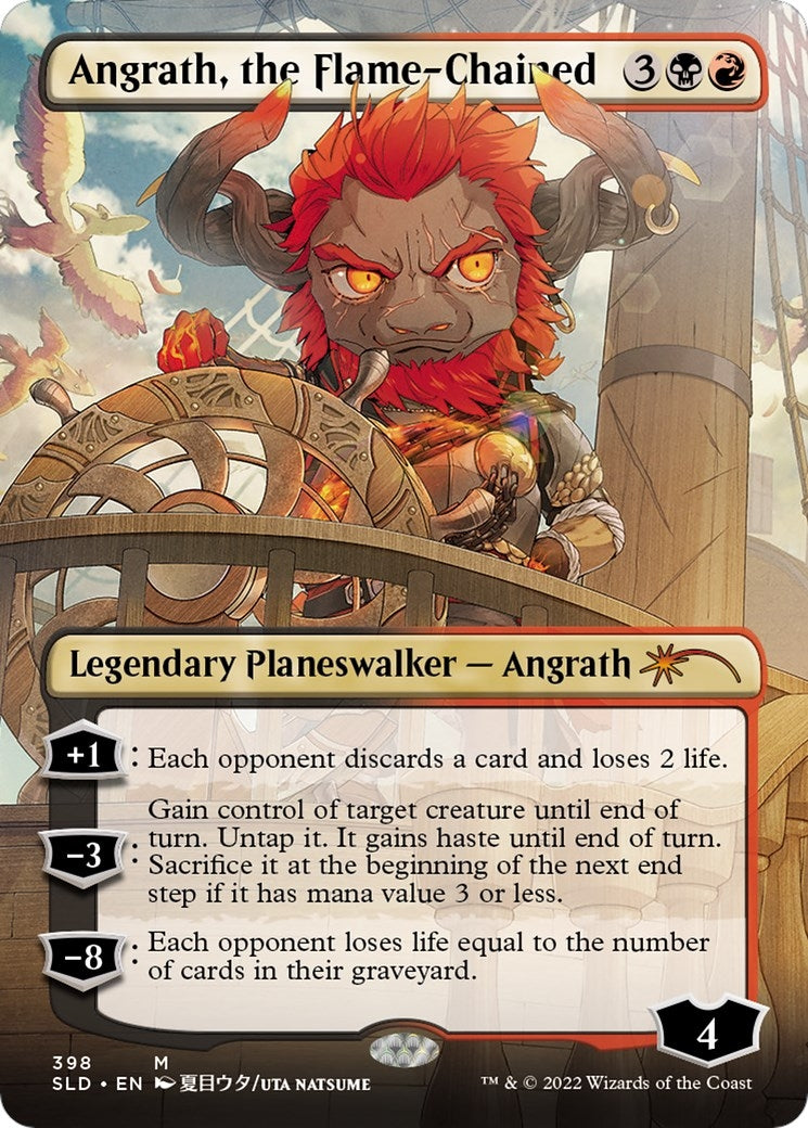 Angrath the Flame-Chained (Borderless) (398) [SLD] - MTG Single