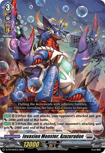 Invasion Monster Azuzuradon (642022) [D-PR] - Cardfight Vanguard Single