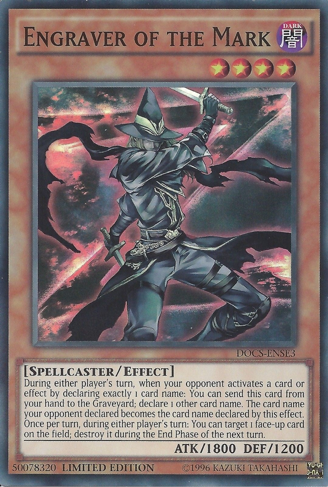 Engraver of the Mark (3) (DOCS) - YuGiOh Single