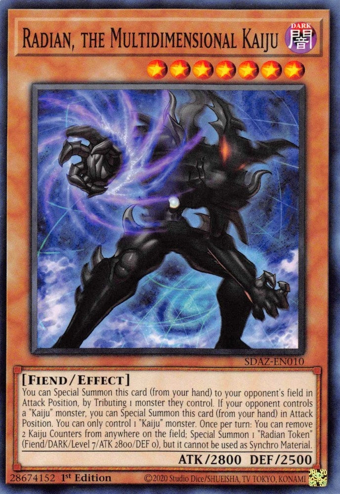 Radian the Multidimensional Kaiju (10) (SDAZ) - YuGiOh Single