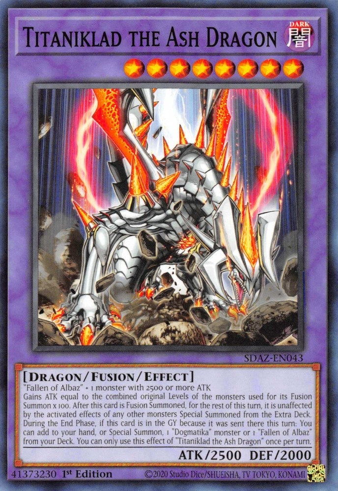 Titaniklad the Ash Dragon (43) (SDAZ) - YuGiOh Single