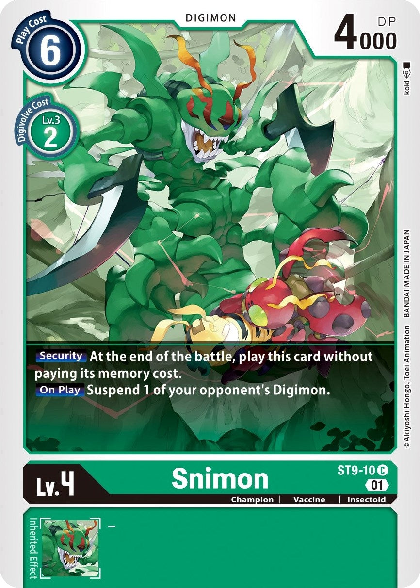 Snimon (910) [ST-9] - Digimon Card Game Single
