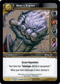 Seer’s Signet - WoW Single