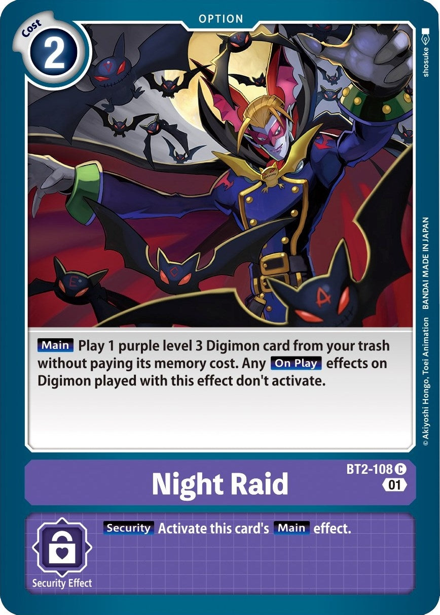Night Raid (Parallel Rare) (2108) [ST-10] - Digimon Card Game Single