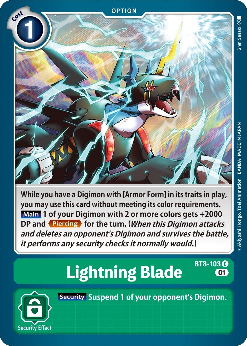 Lightning Blade (8103) [BT08] - Digimon Card Game Single