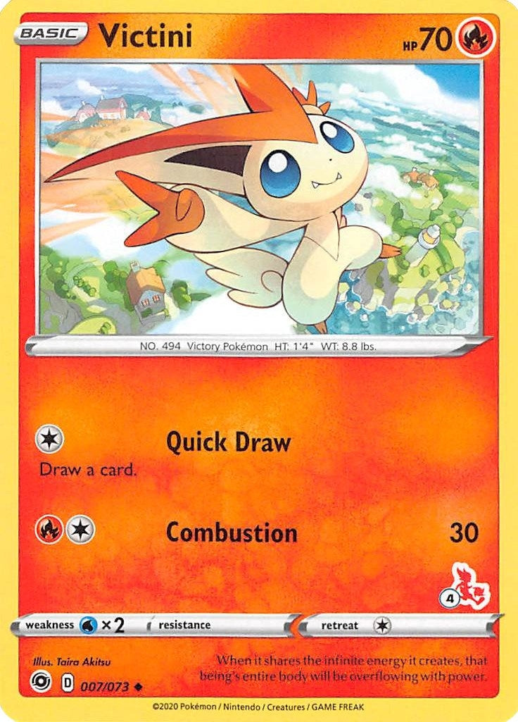 Image for Victini - 007/073 (#4 Cinderace Stamped) (007/073) (Battle Academy 2022) - Pokemon