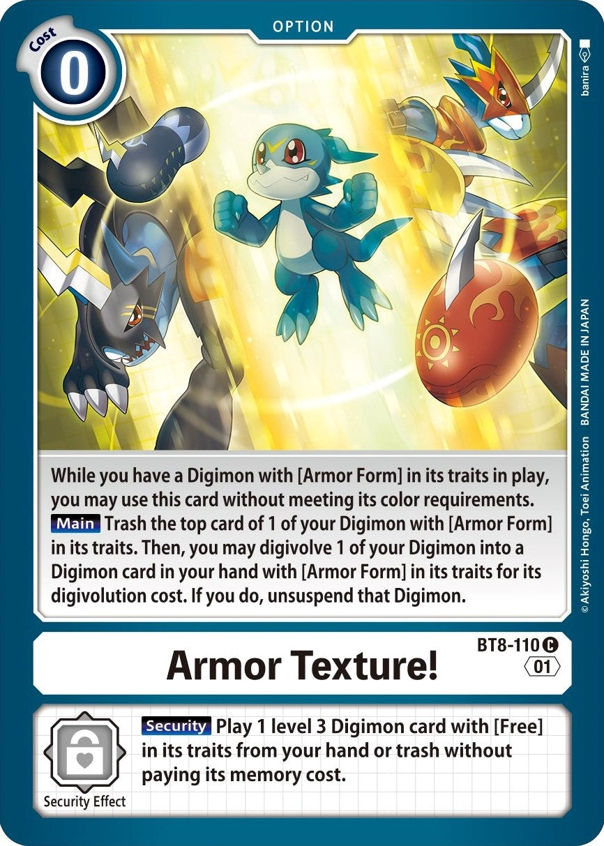 Armor Texture! (8110) [BT08] - Digimon Card Game Single