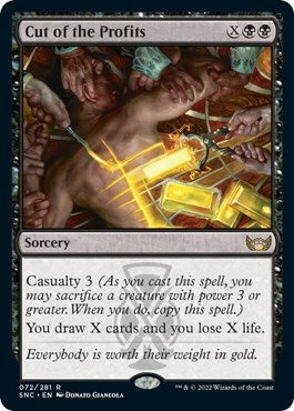 Cut of the Profits (72) [SNC] - MTG Single