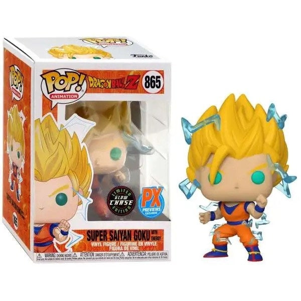 Dragon Ball Z: Super Saiyan Goku (with Glow-in-the-Dark Chase) (PX Previews Exclusive) (865) [POP!] - Funko Sealed