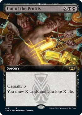 Cut of the Profits (Extended Art) (419) [SNC] - MTG Single