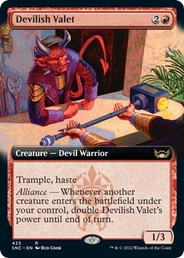 Devilish Valet (Extended Art) (423) [SNC] - MTG Single
