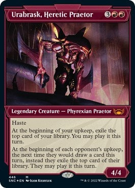 Urabrask Heretic Praetor (Showcase) (Foil Etched) (446) [SNC] - MTG Single