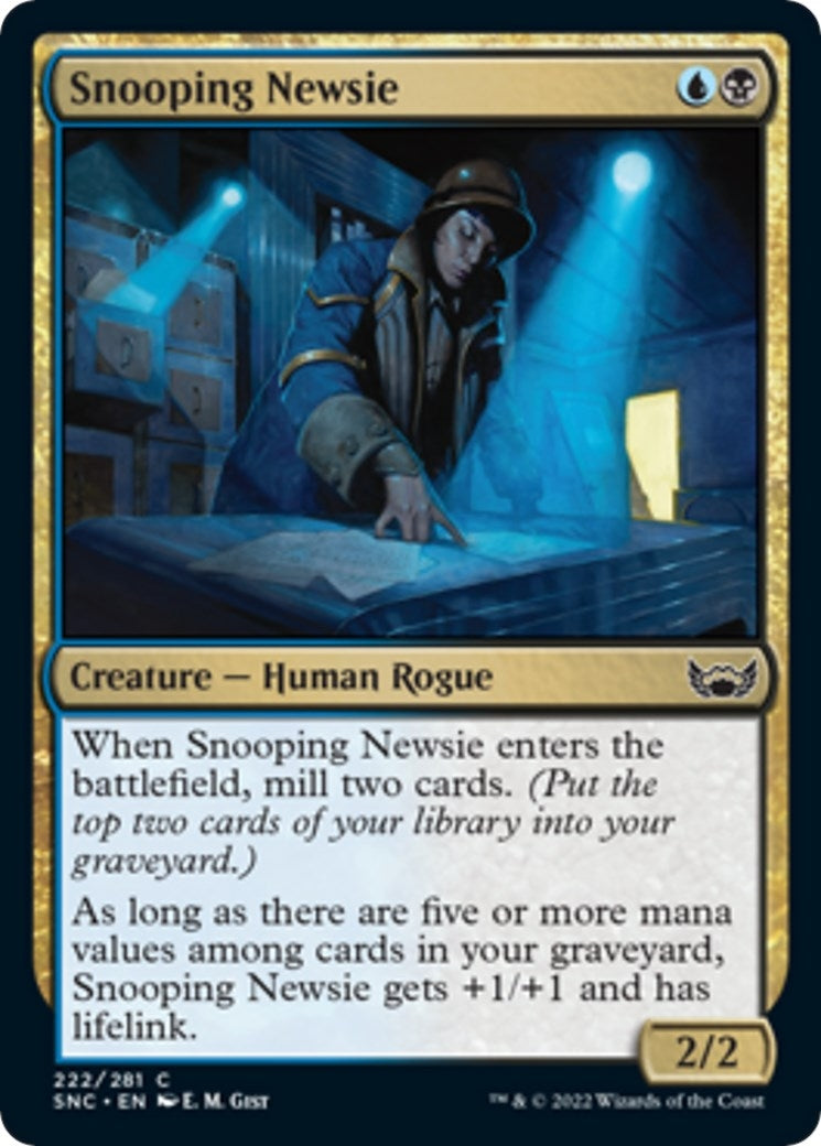 Snooping Newsie (222) [SNC] - MTG Single