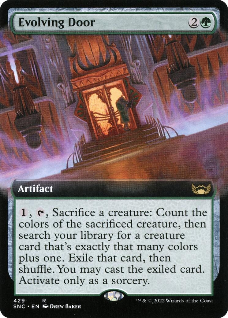 Evolving Door (Extended Art) (429) [SNC] - MTG Single